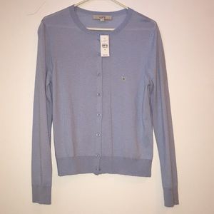 LOFT Blue Button Cardigan Medium NWT!!!